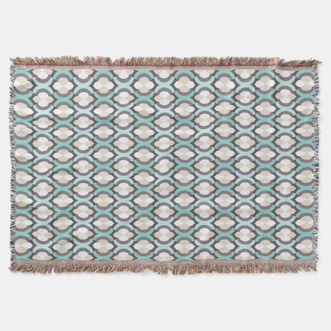 Couverture Motif marocain de turquoise (Devant)