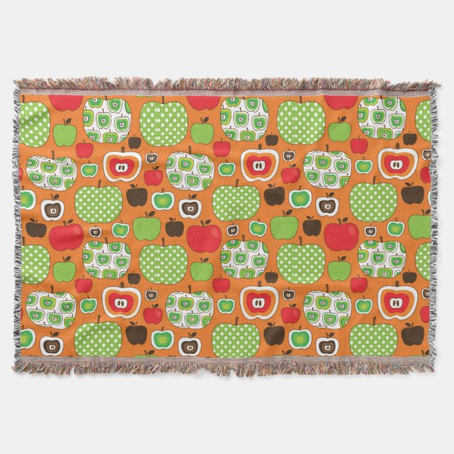 Couverture Motif mignon d'illustration de pomme (Devant)