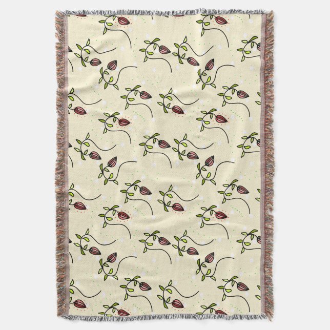 Couverture Motif ornemental vert olive (devant Vertical)