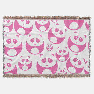 Couverture Motif Panda rose et blanc Kawaii Baby