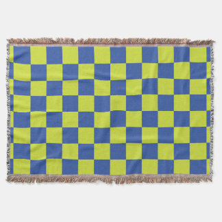 Couverture motif policier à carreaux