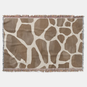 Couverture Motif Poster de animal de Giraffe d'aquarelle