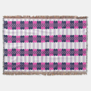 Couverture Motif pourpre et rose mignon Girly