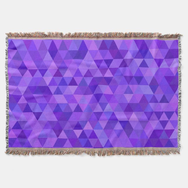 Couverture Motif pourpre foncé de triangle (Devant)