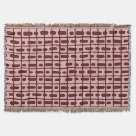 Couverture Motif rose bordeaux Abstrait simple