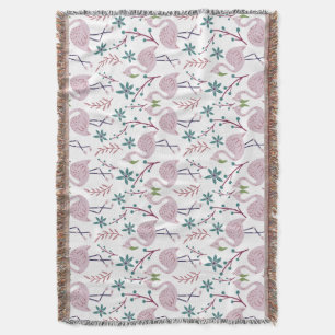 Couverture Motif rose flamingo sans couture sur arrière - pla