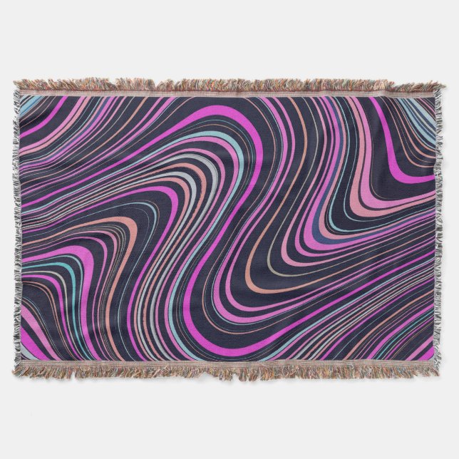 Couverture Motif rose violet magenta (Devant)