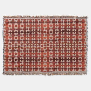 Couverture Motif Sea Shell, Rouge