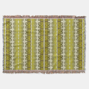 Couverture Motif tribal africain ethnique avec des symboles