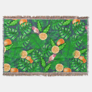 Couverture Motif tropical, colibris