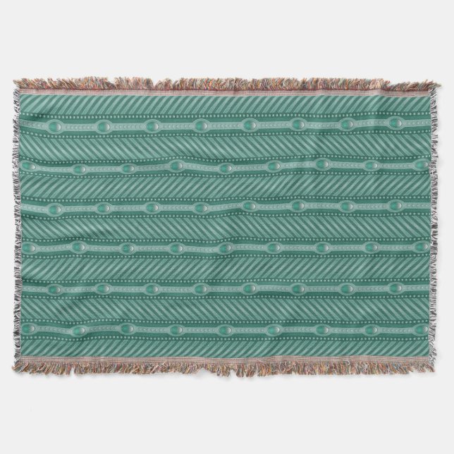 Couverture Motif turquoise ornemental (Devant)
