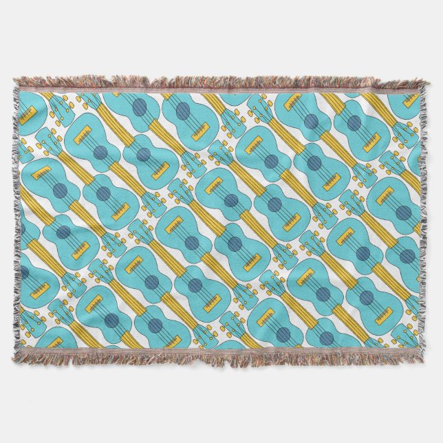 Couverture Motif Ukulele vertical (Devant)