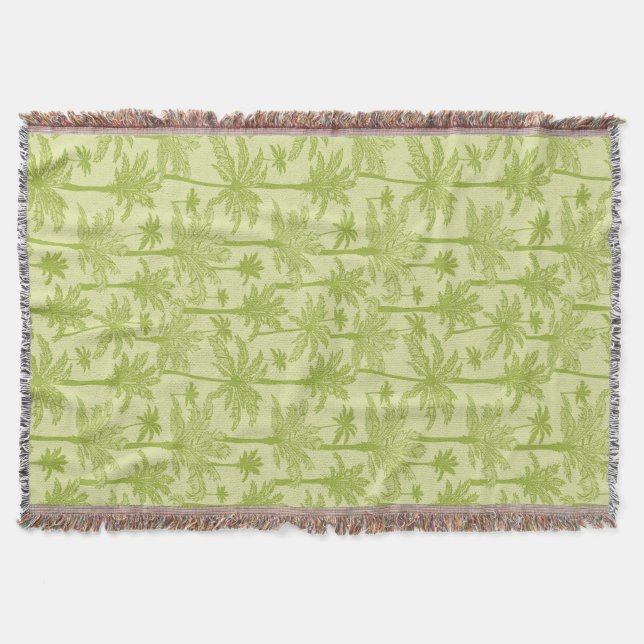 Couverture Motif vert de palmiers (Devant)