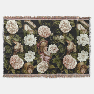 Couverture Motif vintage de Madame Retro Botanical Flower