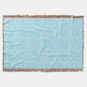 Couverture Motif Zèbre Bleu
