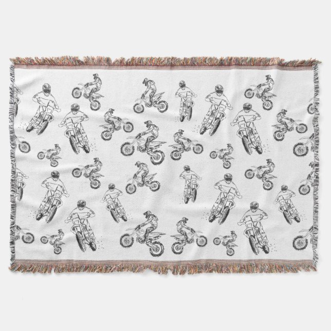 Couverture Moto Cross Motif (Devant)