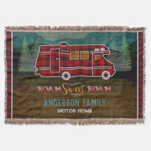 Couverture Motorhome rv Camper Travel Van Rustic Personalized