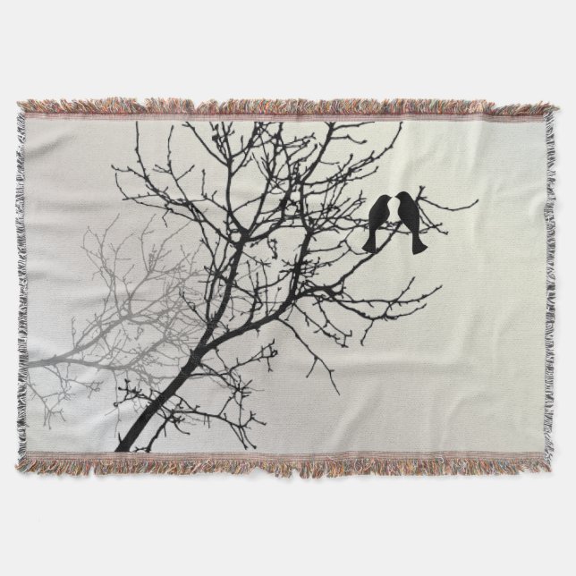Couverture nature zen paysage noir blanc silhouette de l'arbr (Devant)
