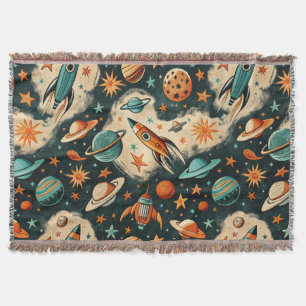 Couverture Navires-fusée vintages pour engins spatiaux Motif 