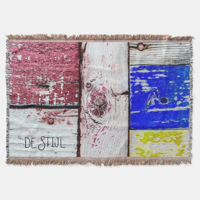 Couverture Néoplasticisme amusant style d'art en bois personn (Devant)
