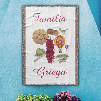 Couverture New Mexico Red Chile Pinõn Zia Hot Air Balloon