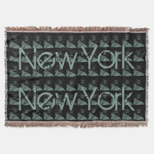 Couverture New York Blanket NYC Statue de la Liberté Blanket (Devant)