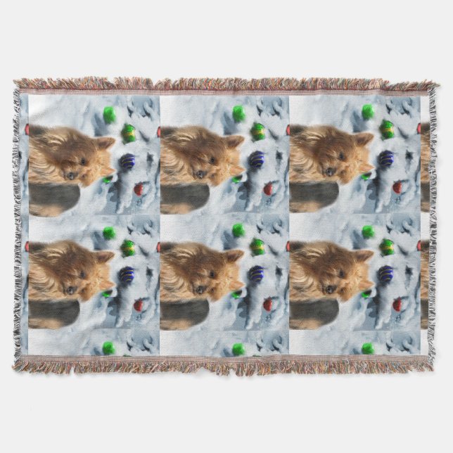 Couverture Noël australien Terrier (Devant)