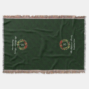 Couverture Noël classique de coutume de guirlande de houx de