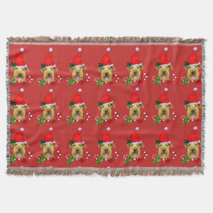 Couverture Noël de la muse Airedale Terrier