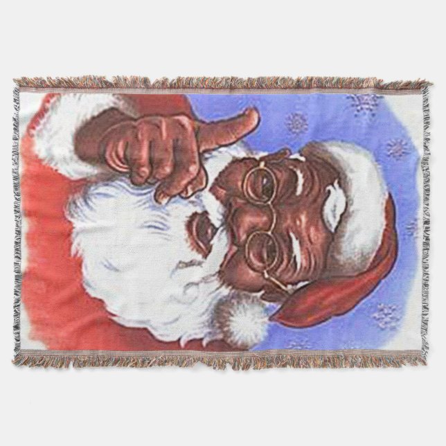 Couverture Noël du Père Noël noir afro-américain (Devant)