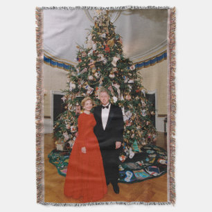 Couverture Noël du président américain Bill Clinton et Hillar