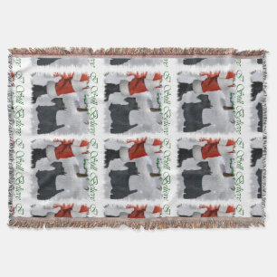 Couverture Noël écossais Terrier