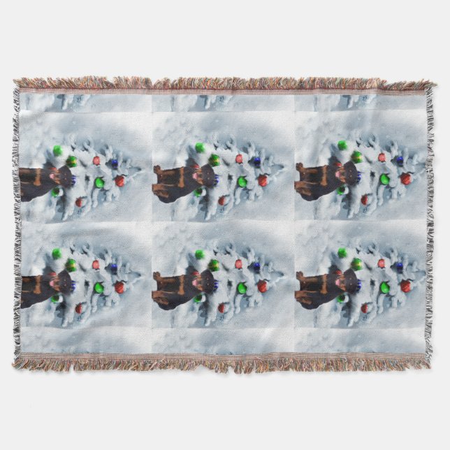 Couverture Noël Rottweiler (Devant)