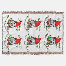 Couverture Noël sibérien Husky