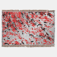 Noir et rouge Abstrait éclaboussure et goutte