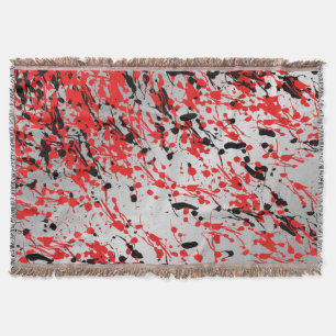 Couverture Noir et rouge Abstrait éclaboussure et goutte