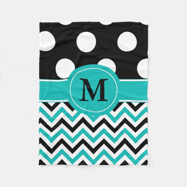 Couverture noire de monogramme de Chevron de (Devant)