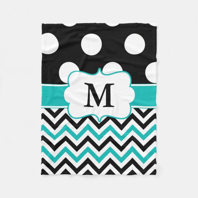 Couverture noire de monogramme de Chevron de (Devant)