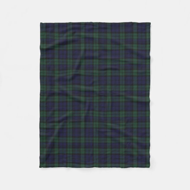 Couverture noire d'ouatine de plaid de montre (Devant)