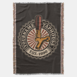 Couverture NOM Personnalisé Artisanat Bière Taphouse Brasseri