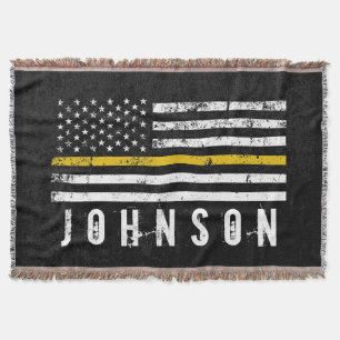 Couverture Nom personnalisé Drapeau de la police en détress