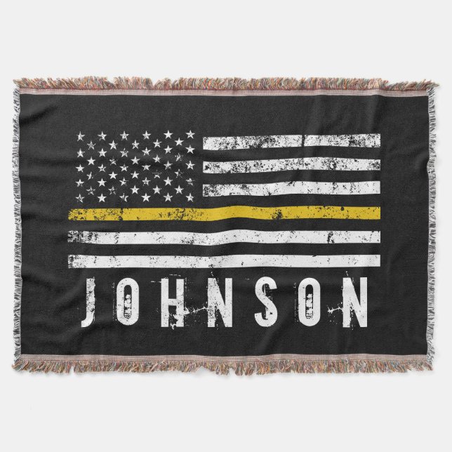 Couverture Nom personnalisé Drapeau de la police en détresse (Devant)