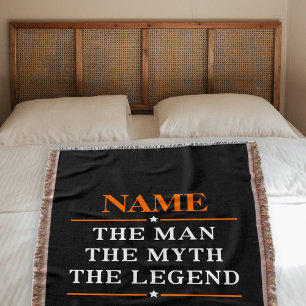 Couverture Nom Personnalisé L'Homme Le Mythe La Légende