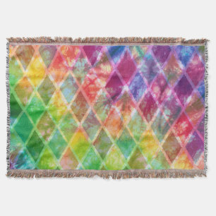 Couverture Non cravate arc-en-ciel Dye Aquarelle Arlequin