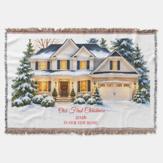 Couverture Notre Premier Noël Nouvelle Maison Plaid Personna