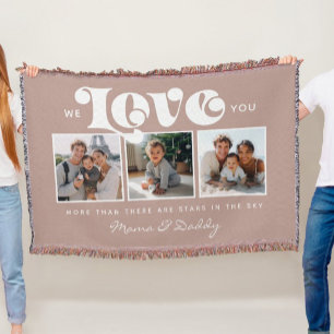 Couverture Nous vous aimons Bébé Anniversaire Collage de phot