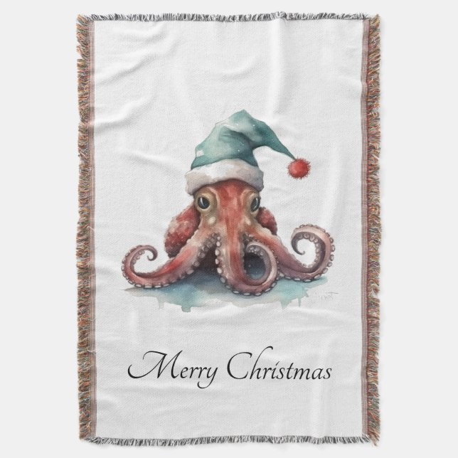 Couverture Octopus Christmas Joy, coutume (devant Vertical)