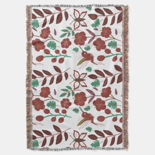 Couverture Oiseaux motifs et papillons floraux sans soudure