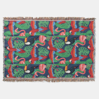 Couverture Oiseaux tropicaux dans des couleurs lumineuses