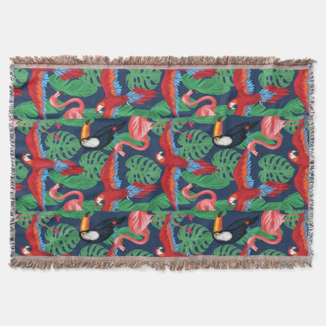 Couverture Oiseaux tropicaux dans des couleurs lumineuses (Devant)
